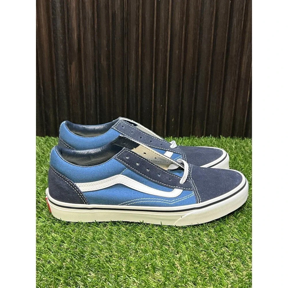 Size 6.5 Y - Vans Old Skool Navy True White Sneakers Unisex VN000D2VNVY